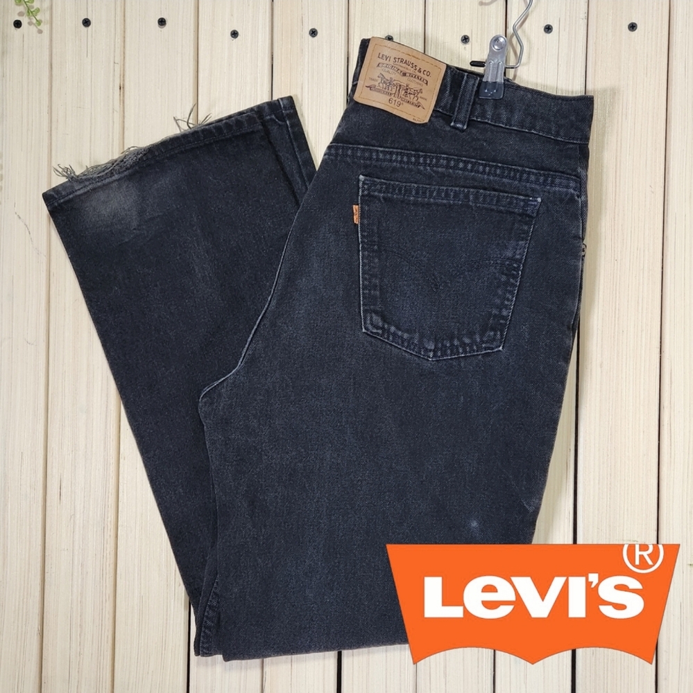 Levi's Jeans Orange Tab 619  Vintage Pants Size 36x30.